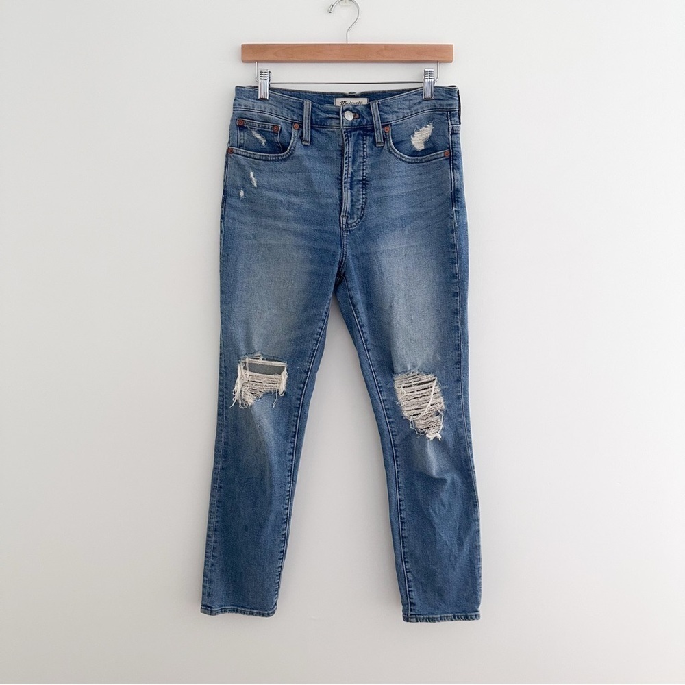 Madewell The Perfect Vintage Jean Distressed Straight Leg Denim Size 26 - Picture 8 of 8